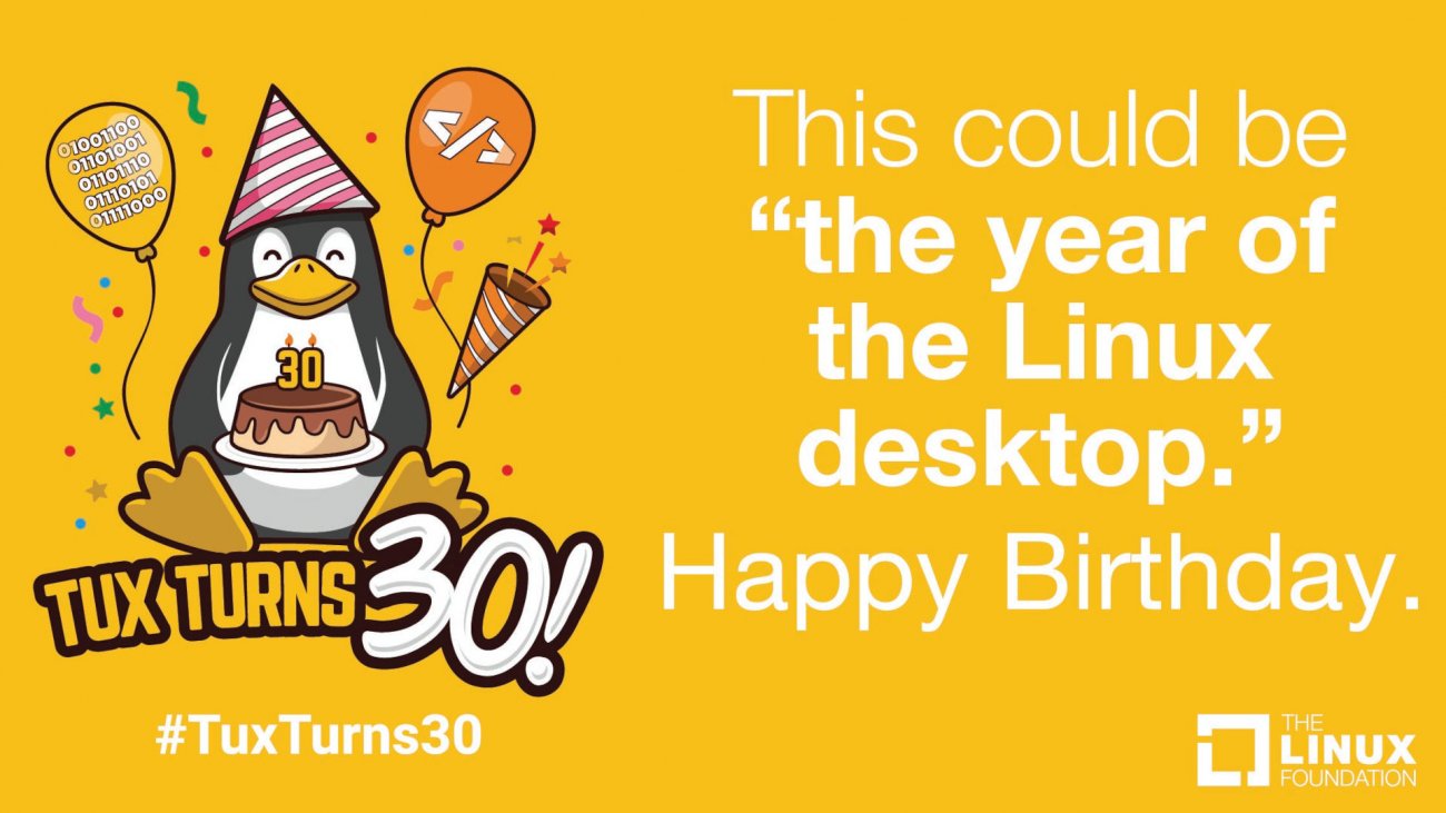 Všechno nejlepší k 30. narozeninám Linuxi!